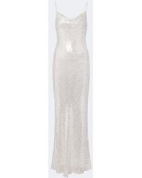 Jenny Packham - Shangrila La Sequined Silk Gown - Lyst