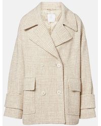 Eleventy - Checked Wool And Alpaca-Blend Jacket - Lyst