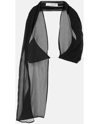 Christopher Esber - Open-Back Silk Georgette Top - Lyst