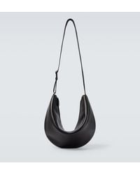 The Row - Crescent Leather Crossbody Bag - Lyst
