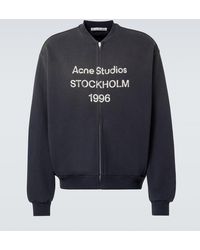 Acne Studios - Sweat-Shirt En Coton Melange A Logo - Lyst