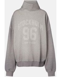 Acne Studios - Logo Printed Cotton Jersey Sweatshirt - Lyst