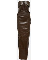 Rick Owens - Strapless Coated Denim Gown - Lyst