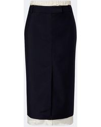 Rohe - Wool And Mohair Midi Skirt - Lyst