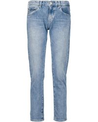 AG Jeans Mid-Rise Slim Jeans Ex-Boyfriend - Blau