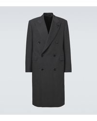 Lardini - Double-Breasted Wool-Blend Coat - Lyst