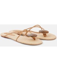 Christopher Esber - Doma Suede Thong Sandals - Lyst