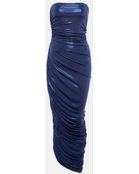 Norma Kamali - Diana Ruched Metallic Gown - Lyst