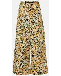 Marni - Weite Hose Aus Baumwolle - Lyst