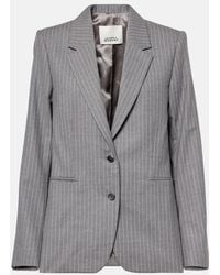 Isabel Marant - Reva Pinstripe Wool Blazer - Lyst