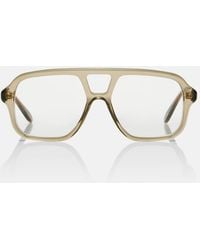 Loewe - Slim Aviator Glasses - Lyst