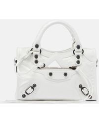 Balenciaga - Le City Mini Leather Top-Handle Bag - Lyst