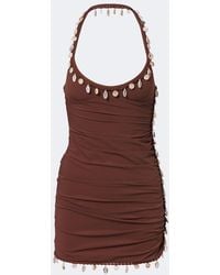 Christopher Esber - Beach Quartz Embellished Jersey Minidress - Lyst