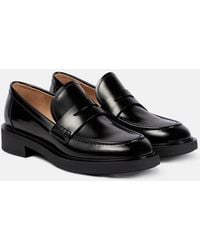 Gianvito Rossi - Harris Leather Loafers - Lyst