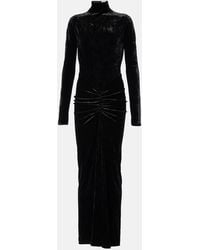 Alaïa - Maxikleid Aus Samt - Lyst