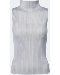 Pleats Please Issey Miyake - Basics Pleated Top - Lyst
