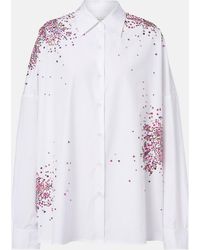 Dries Van Noten - Oversized Sequined Cotton Shirt - Lyst