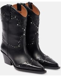Paris Texas - Janice 60 Studded Leather Cowboy Boots - Lyst