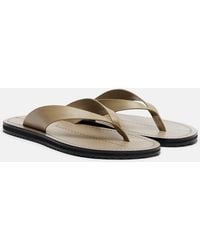 A.Emery - Flora Leather Thong Sandals - Lyst