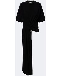 Sportmax - Asymmetric Draped Jersey Top - Lyst