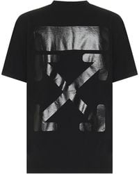 Off-White c/o Virgil Abloh T-shirt imprimé en coton - Noir