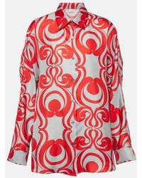 Dries Van Noten - Printed Silk Twill Shirt - Lyst