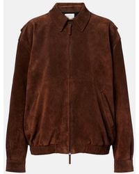 The Row - Bomberjacke Roana Aus Veloursleder - Lyst