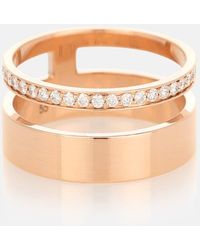 Repossi - Anillo Berbere Module de oro rosa de 18 ct con diamantes - Lyst