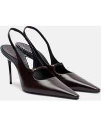 Alaïa - Drop Leather Slingback Pumps - Lyst