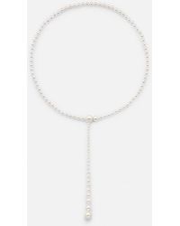 Sophie Bille Brahe - La Belle Moon 14Kt Necklace With Pearls - Lyst