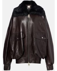 KHAITE - Daemon Oversized Leather Blouson Jacket - Lyst