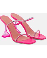 AMINA MUADDI - Gilda 95 Embellished Pvc Sandals - Lyst