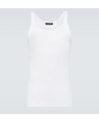 Dolce & Gabbana - Cotton Jersey Tank Top - Lyst
