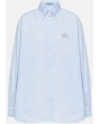Prada - Besticktes Hemd aus Baumwolle - Lyst