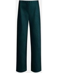 Vince - Weite High-Rise-Hose Aus Satin - Lyst