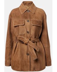 Brunello Cucinelli - Veste En Daim - Lyst