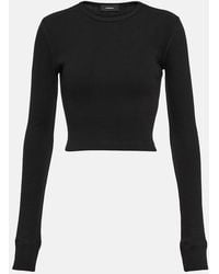 Wardrobe NYC - X Hailey Bieber Crop Top Mezcla De Algodon - Lyst
