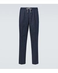 Brunello Cucinelli - Pleated Straight Jeans - Lyst
