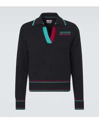 JW Anderson - Cotton, Cashmere, And Wool Polo Sweater - Lyst