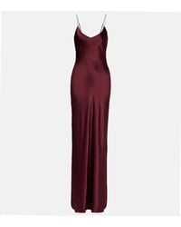 Nili Lotan - Robe Cami Aus Seidencharmeuse - Lyst