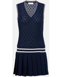 Tory Burch - Pleated Terry Jacquard Tennis Dress - Lyst