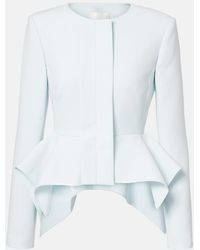Roland Mouret - Peplum Crepe Blazer - Lyst