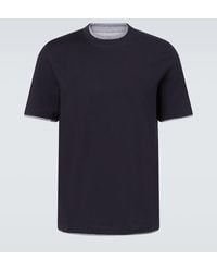 Brunello Cucinelli - Cotton Jersey T-Shirt - Lyst
