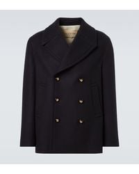 Valentino - Double-Breasted Virgin Wool Jacket - Lyst