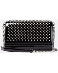 Christian Louboutin - Paloma Embellished Leather Clutch - Lyst