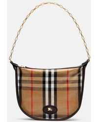 Burberry - Bolso Al Hombro Highlands Mini A Cuadros - Lyst