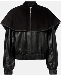 JW Anderson - Caped Leather Jacket - Lyst
