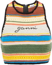 Ganni Crochet Bikini Top - Multicolour