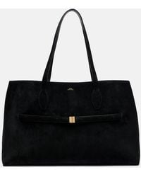 TOTEME - Tote Bag Large Aus Veloursleder - Lyst