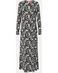 La DoubleJ - Robe Longue Swing A Imprime - Lyst
